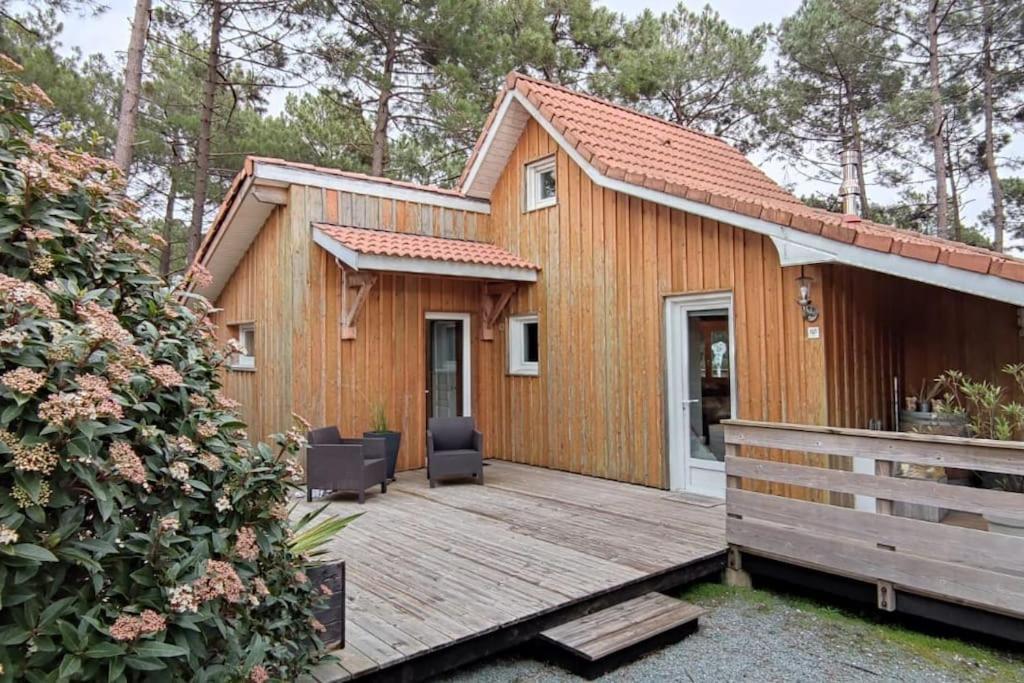 Chalet Du Bonheur - La Jenny Naturist Area Le Porge Exterior photo